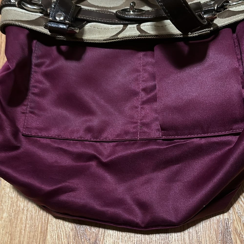 Vintage Brown and Tan Coach Shoulder bag - Picture 9 of 12